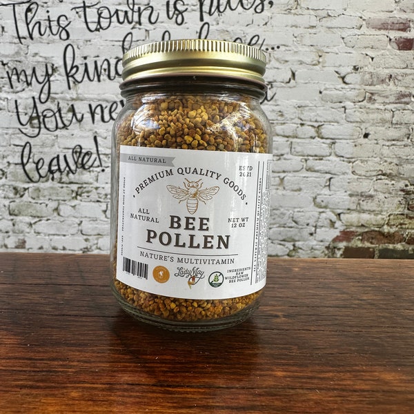 Organic Bee Pollen, 12oz All Natural Superfood