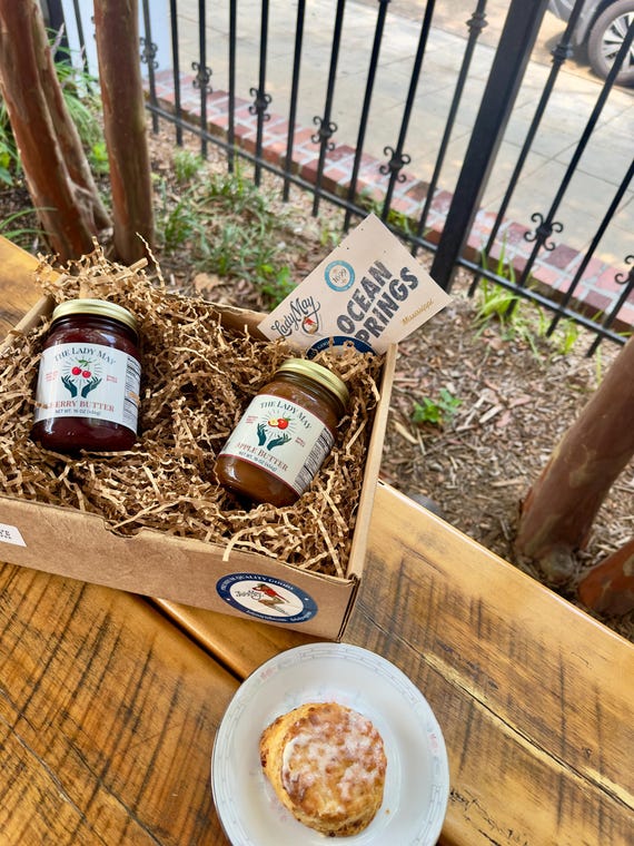 Southern Fruit Butters Collection Gift Box, 16oz Apple & 16oz Cherry Butter