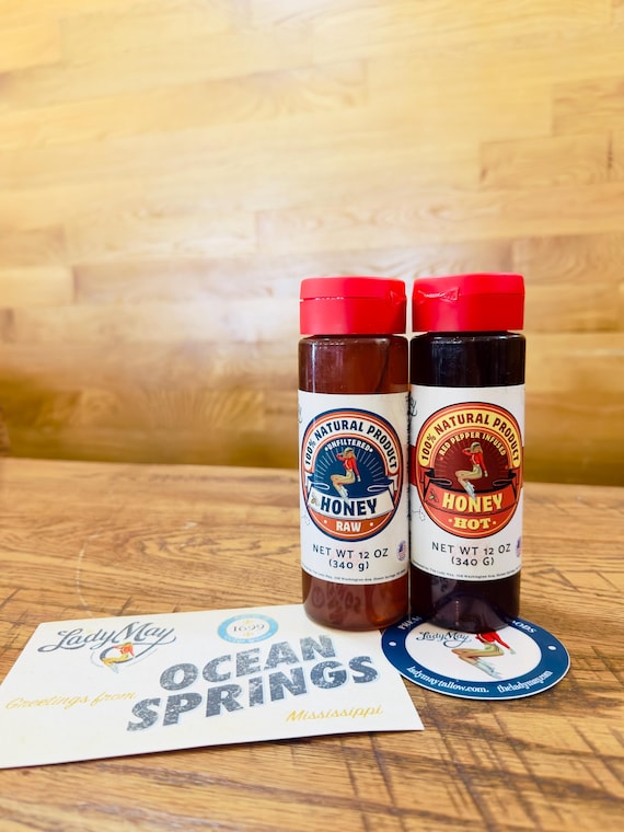 Sweet Heat Honey Duo | 12oz | Raw Honey & Hot Honey