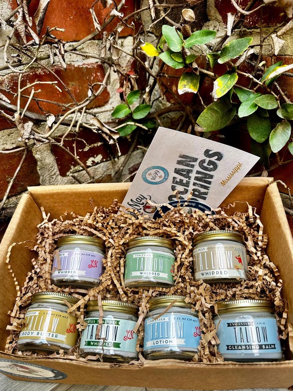 Travel Tallow Skincare Six-Piece Gift Set | TSA-Friendly Skincare