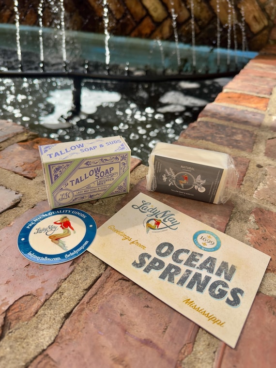 Handmade Tallow Soap Bar | Lavender Mint or Unscented | All-Natural & Eco-Friendly