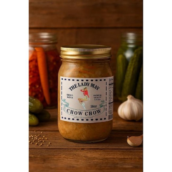 Southern Home-Style Chow Chow Relish |16oz Jar| Small Batch, All natural