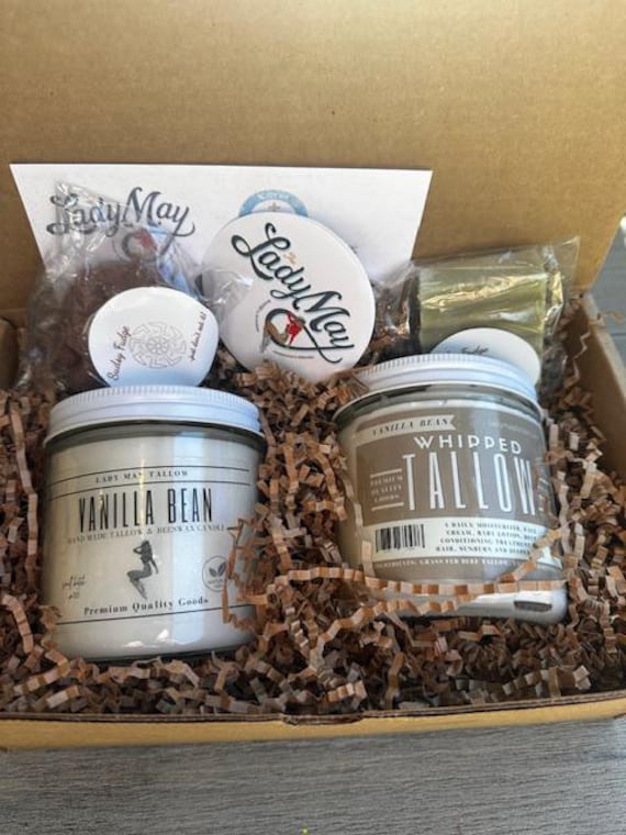 Vanilla Tallow Gift Box - "Purity" Essential Gift Set