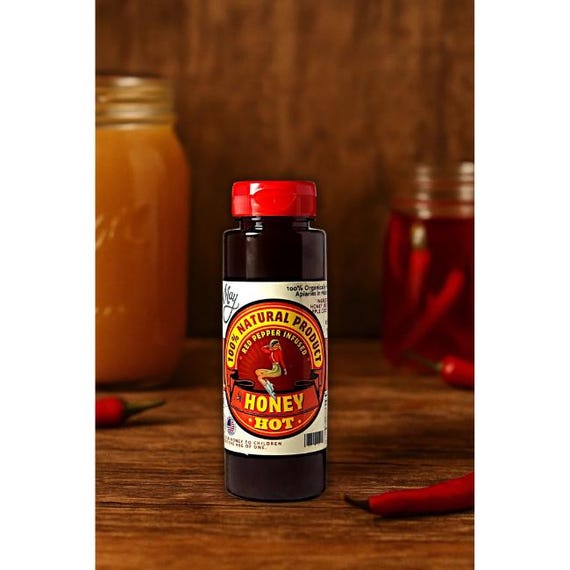 Hot Red Pepper Infused Honey - 12oz - Squeeze Bottle
