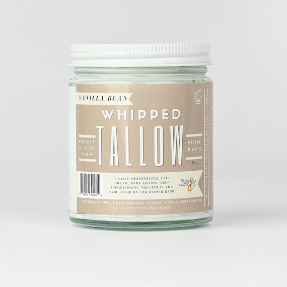 Vanilla Infused Whipped Tallow |Natural, Nourishing & Non-Toxic Moisturizer| All Skin Types
