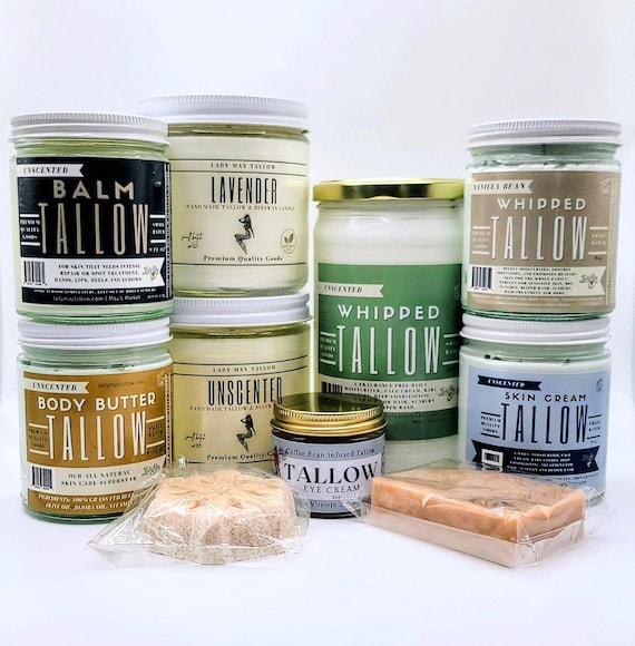 Luxury Tallow Skincare Gift Box & Candle Gift Set- Premium Kit