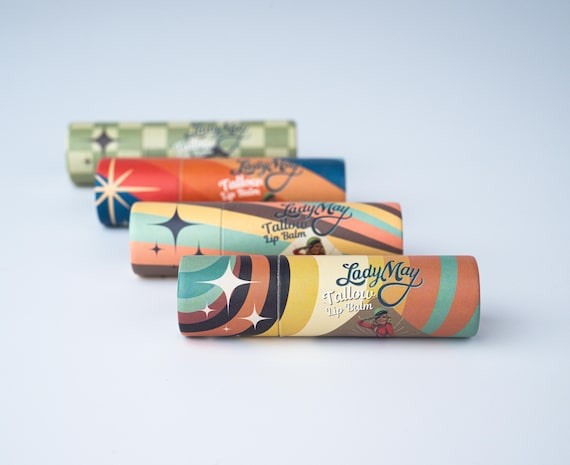 Lady May Tallow Lip Balm – 4-Pack Bundle