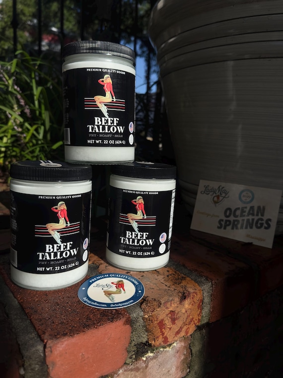 Premium Beef Tallow – 22oz Cooking Fat for Frying, Roasting & Searing