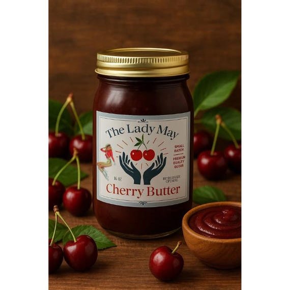 Southern Cherry Butter |16oz| Small Batch, All Natural
