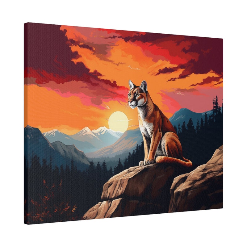 Mountain Lion Art - Etsy