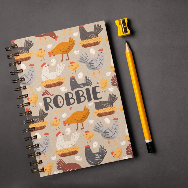 Personalized Chicken Notebook: Custom Kid's Journal - Etsy