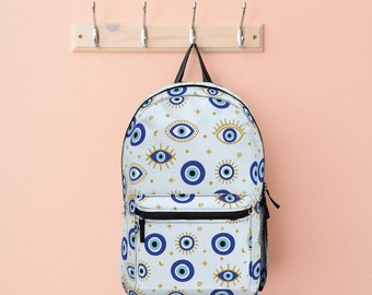 Stylish unisex Classic Blue, Black and White Embroidered Backpack, 71RXgV04FYL._AC_UY200_.jpg main image 3