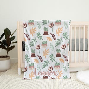 Succulent baby blanket hotsell