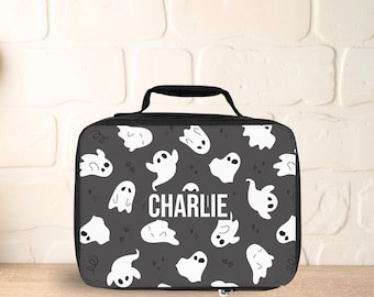 Personalized Ghost Lunchbox, Kids Insulated Lunch Bag