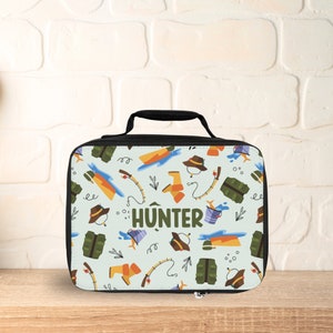 Personalized Fishing Lunch Box for Kids, Custom Lunch Box, Fishing Lunch Bag, Lunch Bag for Her, Kids Lunch Box, Insulated Lunch Box