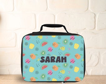 Personalized Fruit Lunchbox, Insulated Kids Lunch Bag