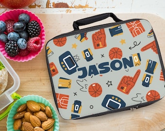 Personalized Basketball Lunchbox, Custom Sports Team Gift