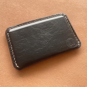 Kangaroo Leather Minimalist Card Holder Wallet Super Slim Handmade
