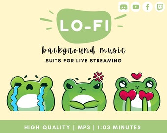 Lofi background music for Twitch live streaming | Discord sound alerts | Cute and calm music audio for streamers | Vtuber asset | Chill BGM