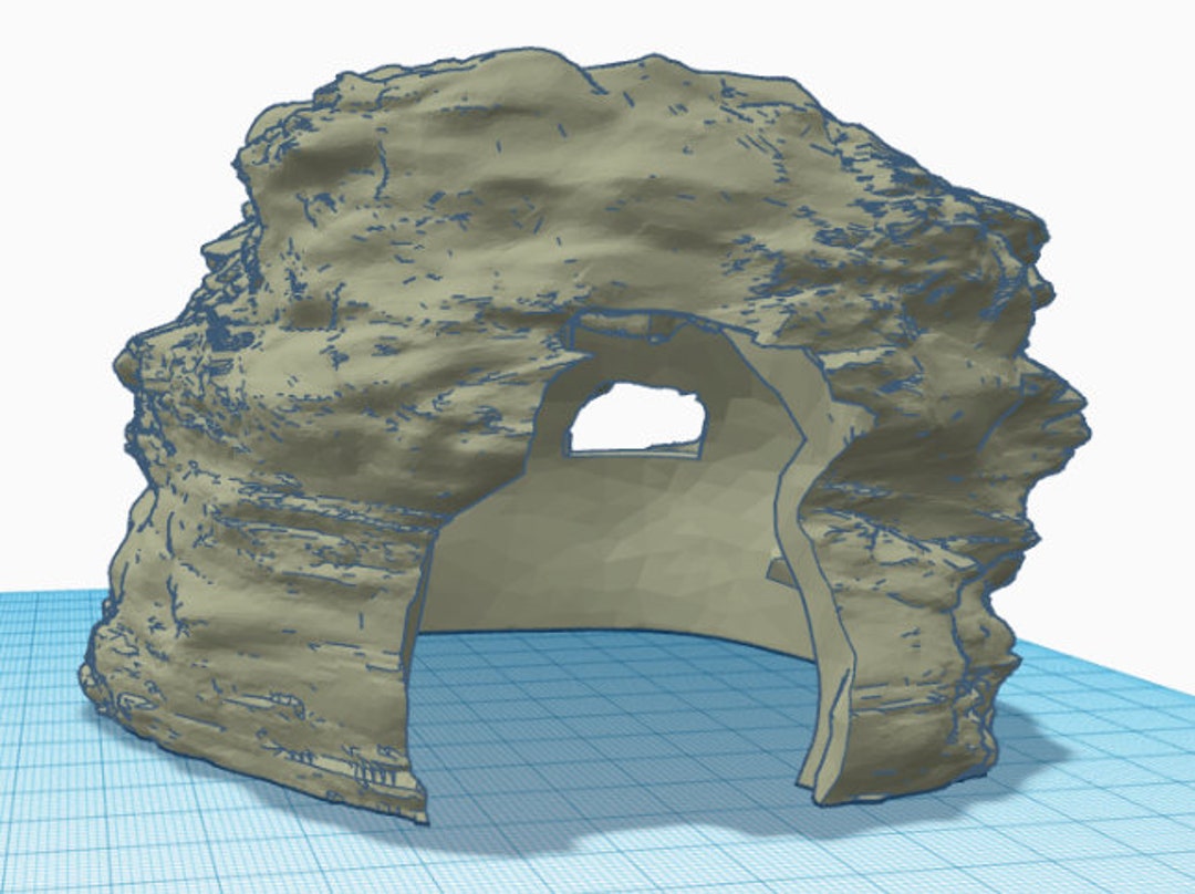 High Terrarium Cave 3D Model Etsy