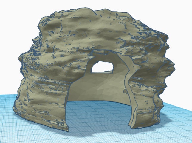 High terrarium cave - 3D model