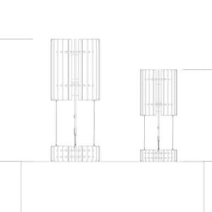 Tensegrity Floating Table Lamp Shade, DXF SVG Laser Cut Files, 4mm or 3mm Material zdjęcie 3