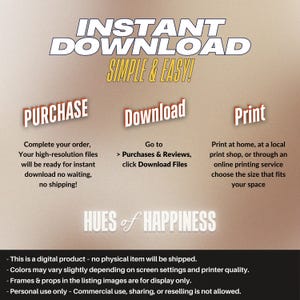 the instructions for how to install the posters