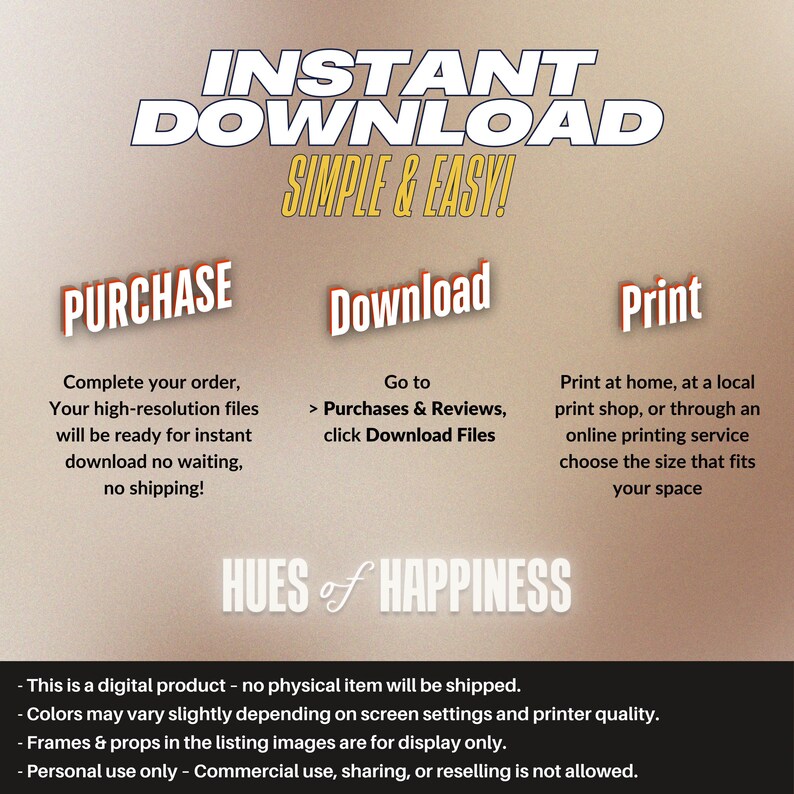 the instructions for how to install the posters