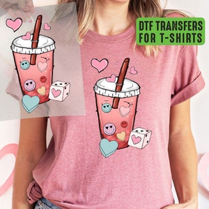 Valentines Coffee DTF Transfer: Ready to Press T-Shirt Design