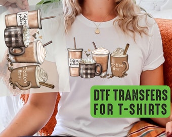 Coffee Please DTF Transfer: Ready to Press, Coffee Lover Gift
