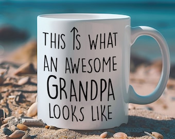 Awesome Grandpa Mug – Funny Coffee Gift for Grandfather