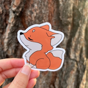 Sticker renard, Cadeaux pour les amoureux des animaux, Sticker animal de la forêt, Petits autocollants, Vinyle autocollant découpé, 3 pouces Autocollant en vinyle, Stickers Kindle
