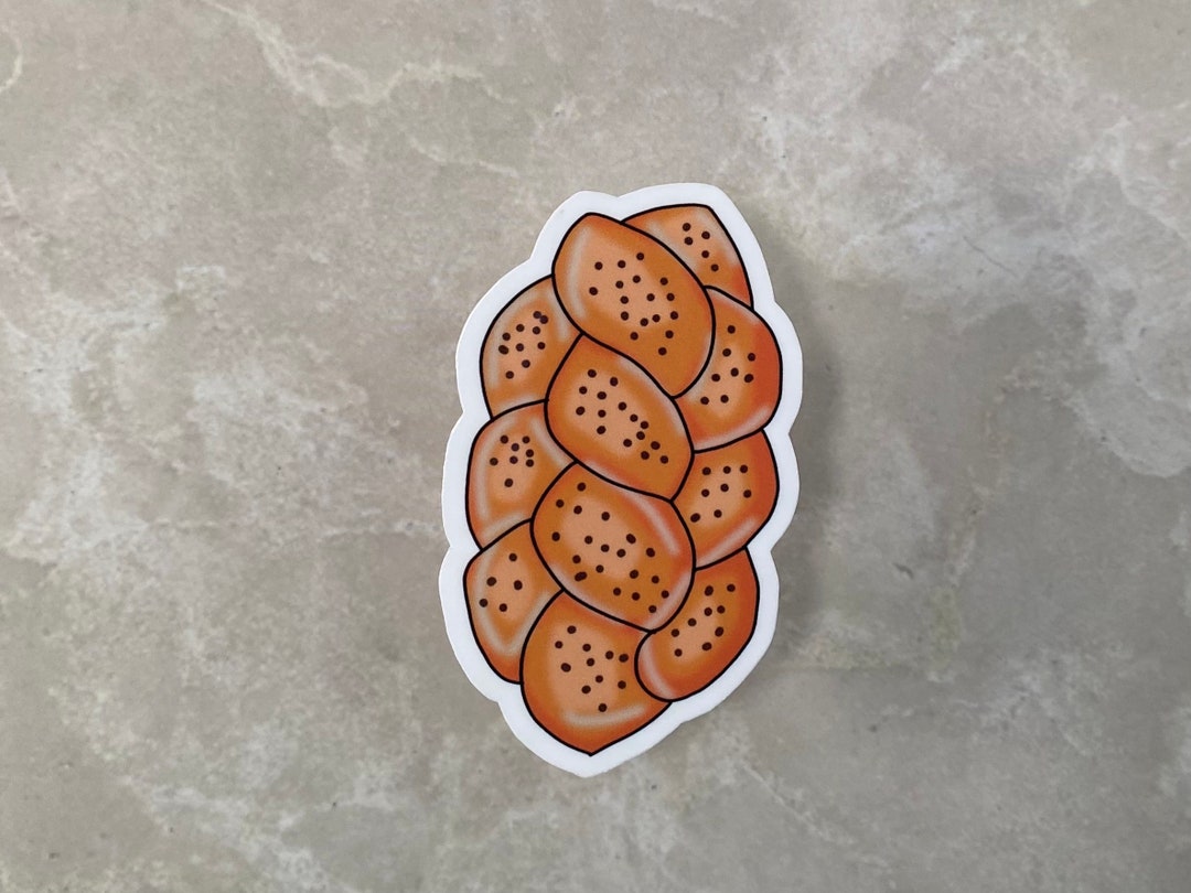 Rosh Hashanah Sticker, Yom Kippur Sticker, Jewish Sticker, Challah