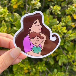 Moederdagsticker, Moederdagcadeaumand, Moederdaguitnodiging, Moederdagcadeaudoos, leuk Moederdagcadeau van kinderen
