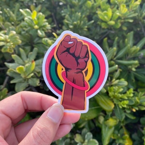 Black History Month Sticker, Black Power Sticker, African American Sticker, Die Cut Vinyl Sticker