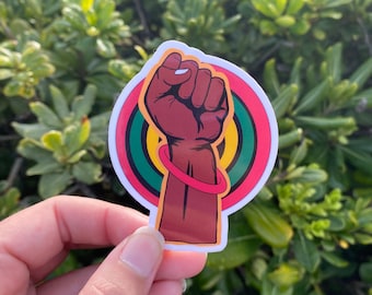 Black History Month Sticker, Black Power Sticker, African American Sticker, Die Cut Vinyl Sticker