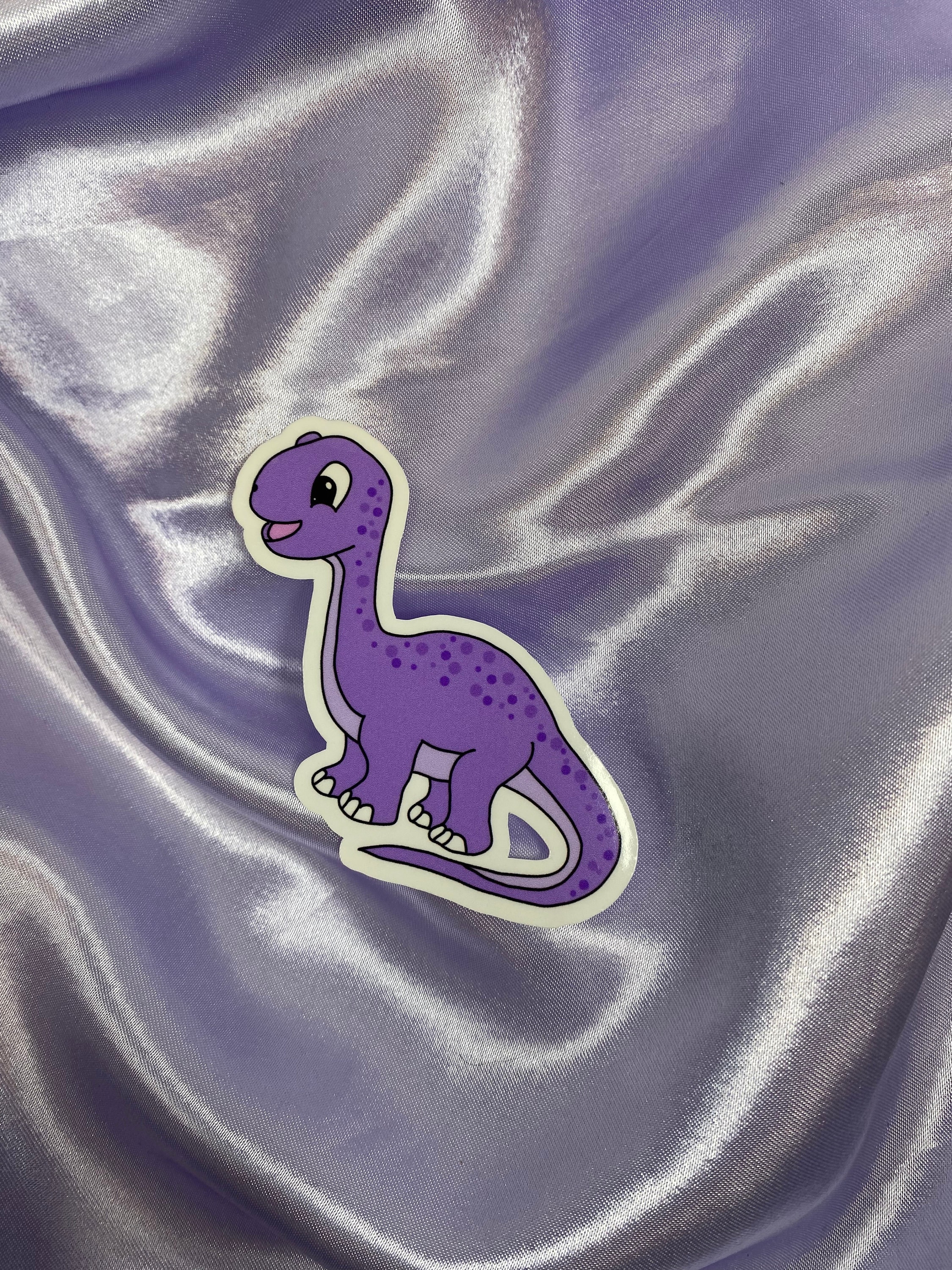 Dinosaur Sticker, Brontosaurus Sticker, Die Cut Vinyl Sticker - Etsy