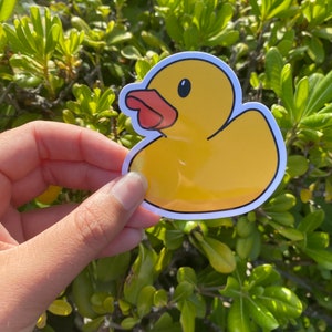 Rubber Duck Sticker, Rubber Ducky Sticker, Die Cut Vinyl Sticker