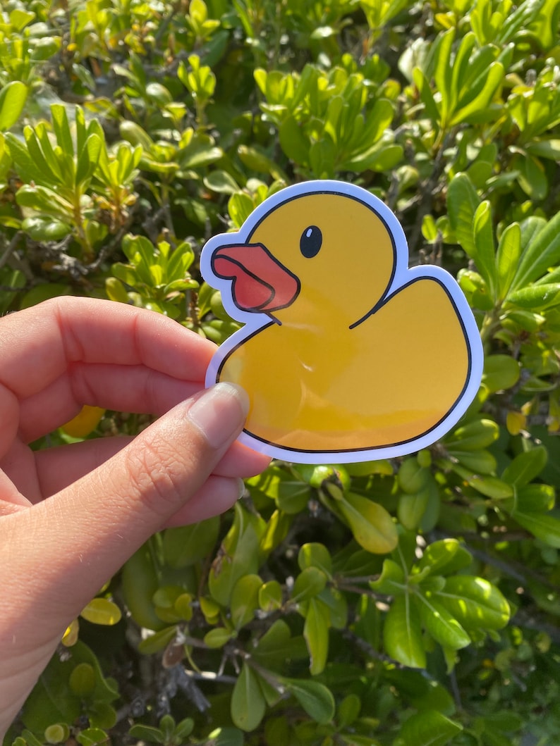 Ducky Sticker Rubber Duck Sticker, Rubber Ducky Sticker, Die Cut Vinyl Sticker - Etsy