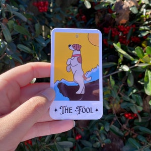 The Fool Tarot Card Sticker, Tarot Stickers, Witchy Stickers, Unique Tarot Deck