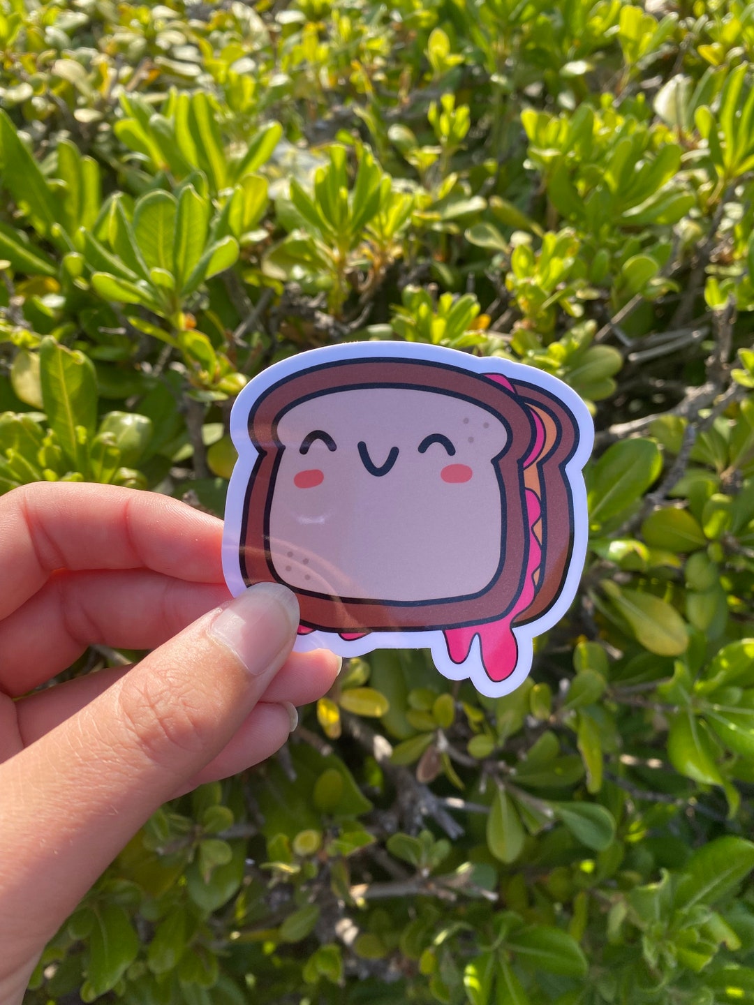 Pb Stickers Sandwich Sticker, Peanut Butter and Jelly Sticker, PB & J Sticker, Food ...