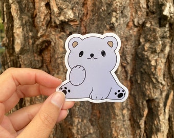Polar Bear Sticker, Arctic Animals Stickers, 3 inch Die Cut Vinyl Sticker, Christmas Stocking Stuffer Gift