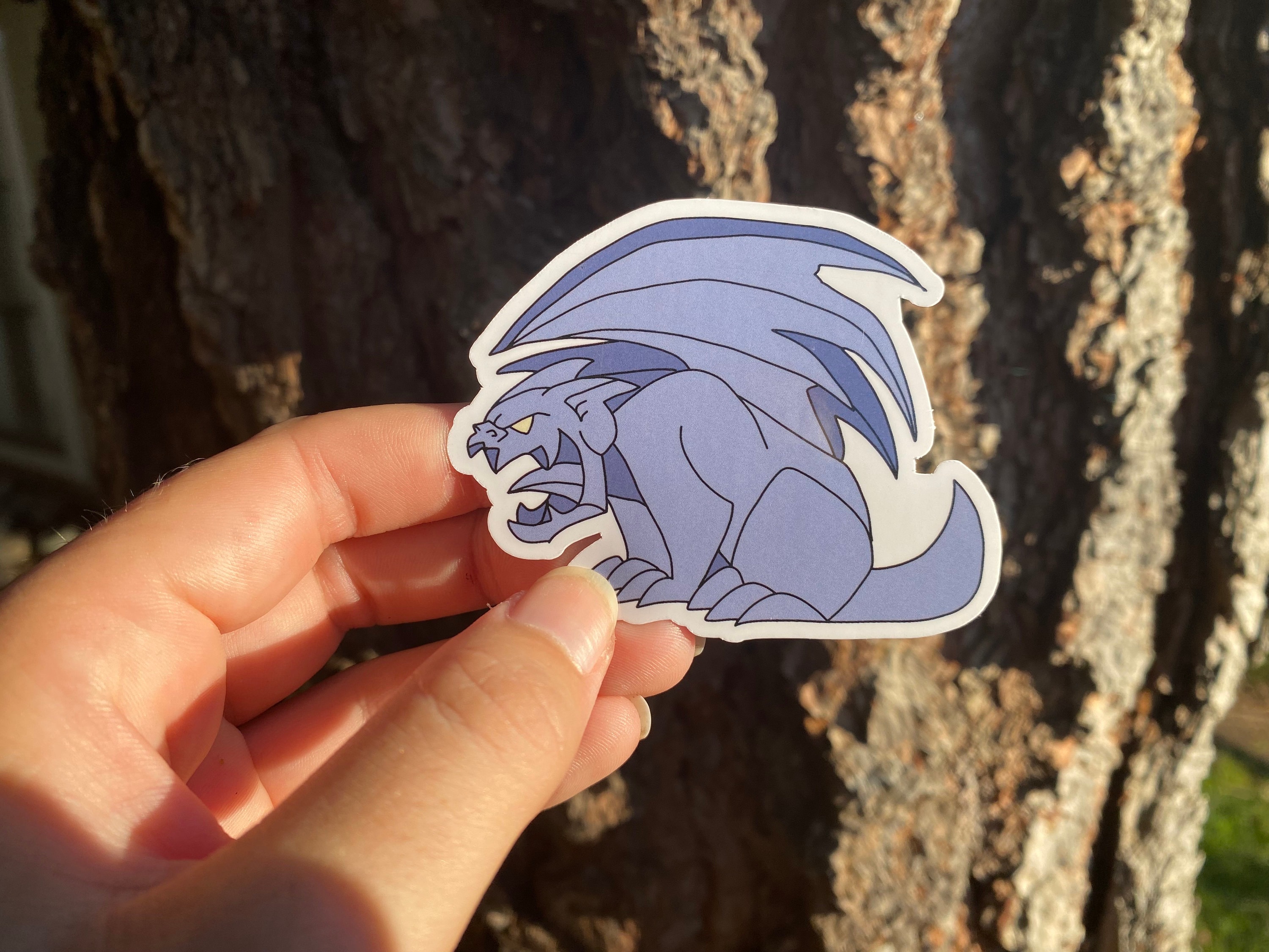 Halloween Sticker, Gargoyle Statue Sticker, Gargoyle Sticker, Dragon ...