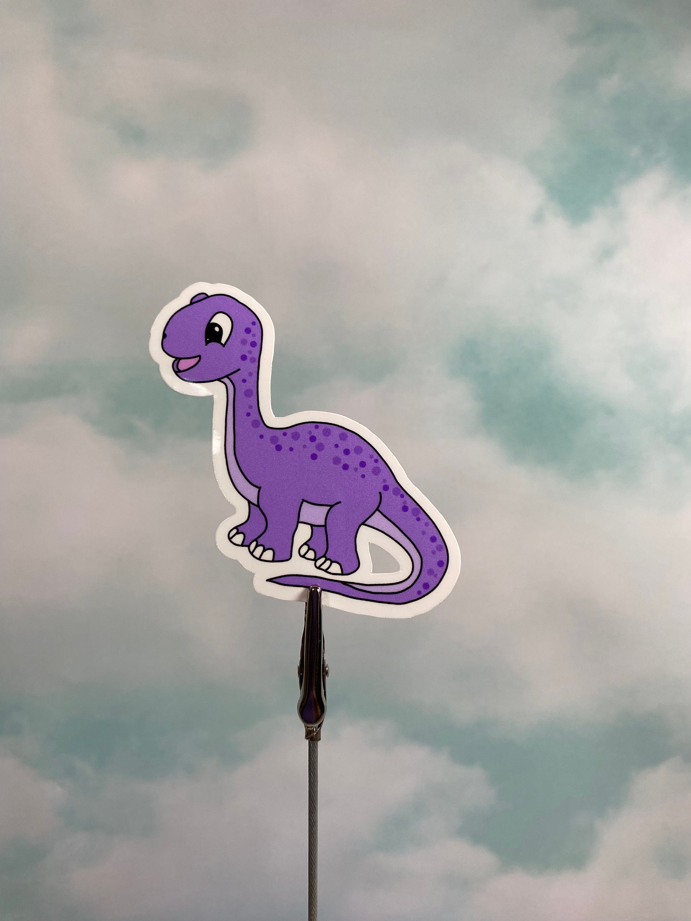 Dinosaur Sticker, Brontosaurus Sticker, Die Cut Vinyl Sticker - Etsy