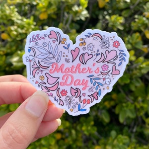 Moederdagsticker, Moederdagcadeaumand, Moederdaguitnodiging, Moederdagcadeaudoos, leuk Moederdagcadeau van kinderen