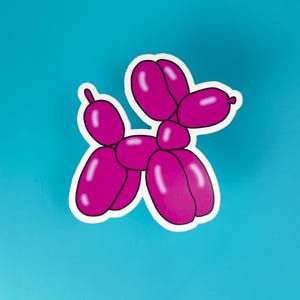 Y2K-stickers, sticker ballonhond, tienermeisjescadeaus, cadeaus tween-meisje, kleine stickers, gestanste vinylsticker, vinylsticker van 3 inch