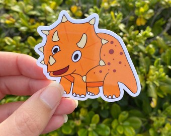 Dinosaurier Aufkleber, Triceratops Aufkleber, Die Cut Vinyl Aufkleber