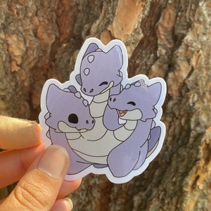 Hydra Sticker, Mythical Creatures Stickers, Monster Sticker, Magical Creature Sticker, Die Cut Vinyl Sticker, 3 inch Vinyl Sticker