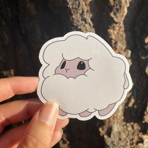 Sticker animaux de la ferme, Sticker mouton, Sticker agneau, Sticker vinyle découpé, Sticker vinyle 3 pouces