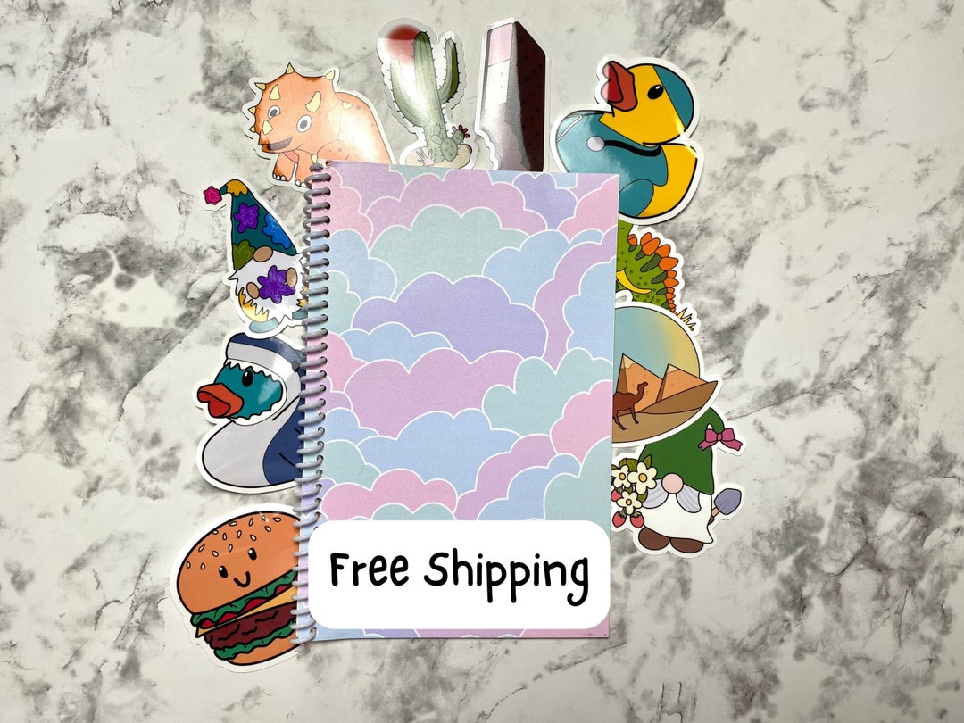 Reusable Sticker Book, Sticker Collecting Organizer, Sticker Album ...